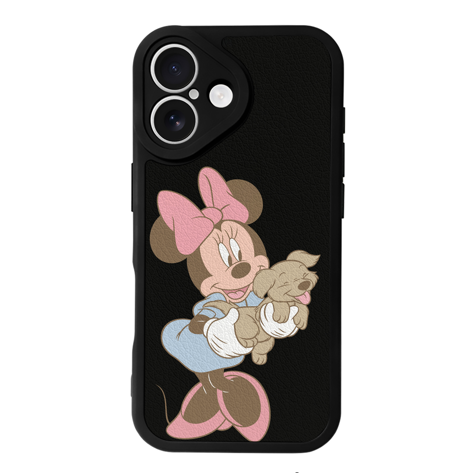 （画像用） ミッキーマウス Mickey Mouse 【iPhone 16シリーズ対応】シリコンスマホケース（レザー調） 材質：シリコン